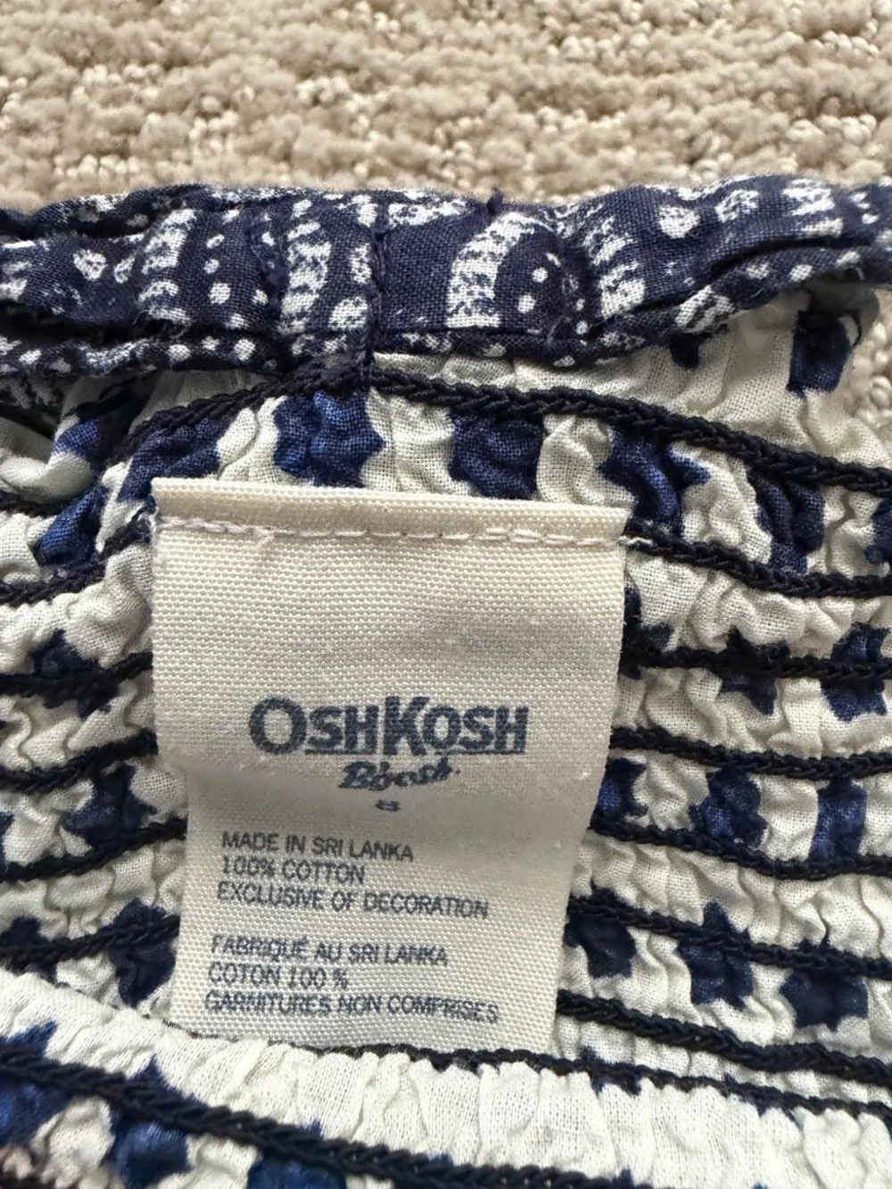 OshKosh Bgosh size